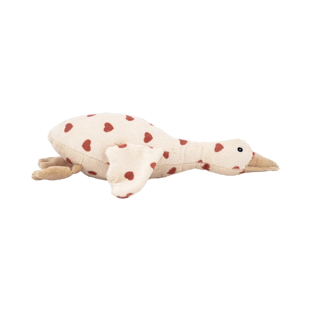 Flow Amsterdam Hartslag Comforter Liva - Eend/Beige Met Hartjes