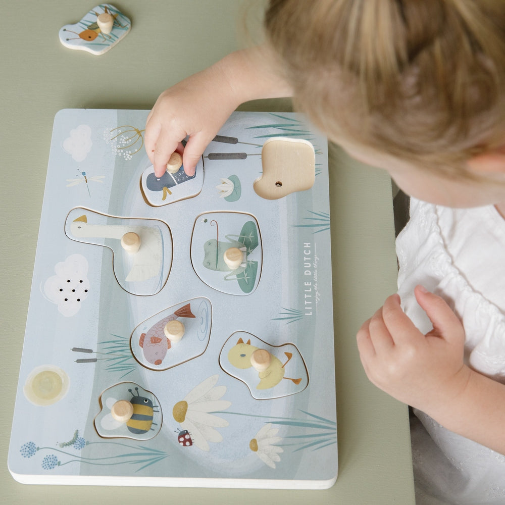 Little Dutch Houten Geluidenpuzzel Little Goose