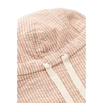 Liewood Gorm Omkeerbaar Seersucker Zonnehoedje Voor Kinderen Met Oortjes - Y/D Stripe Tuscany Rose / Sandy