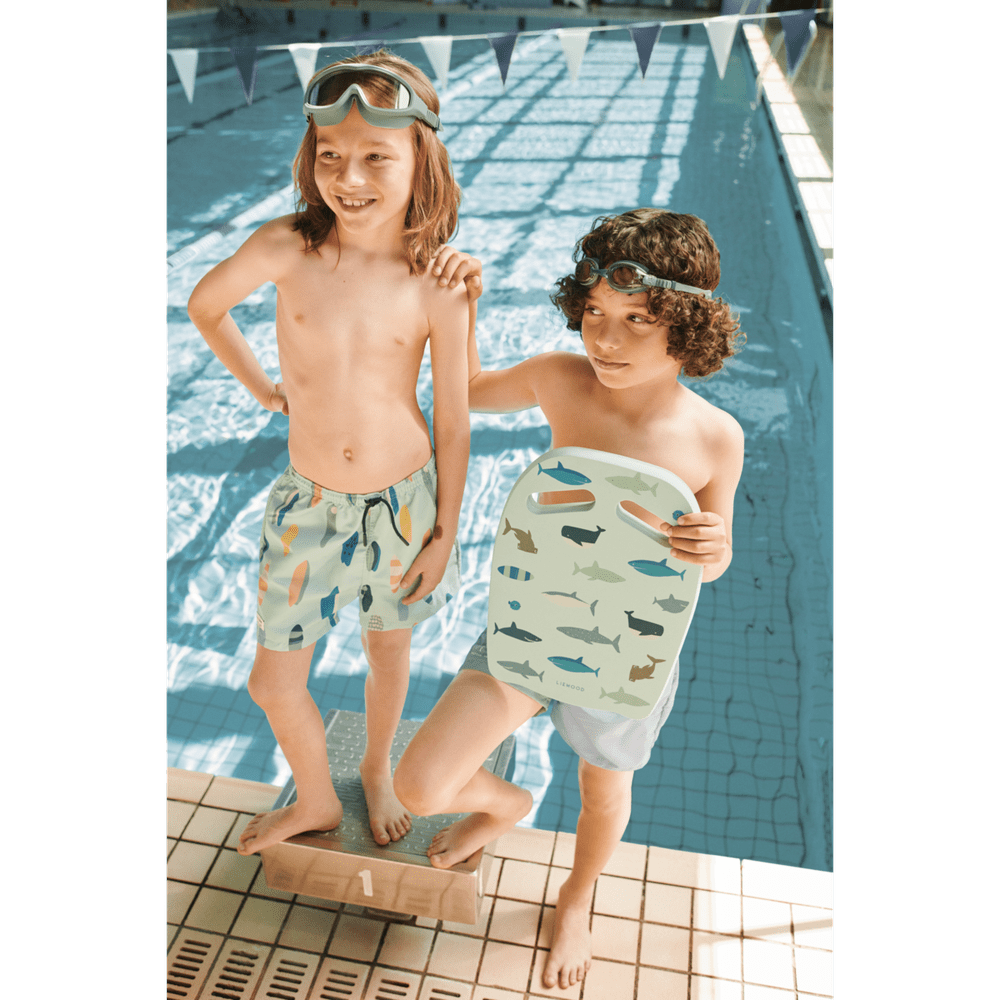 Liewood Duke Bedrukte Boardshort / Zwemshort Voor Kinderen - Boards / Light Peppermint