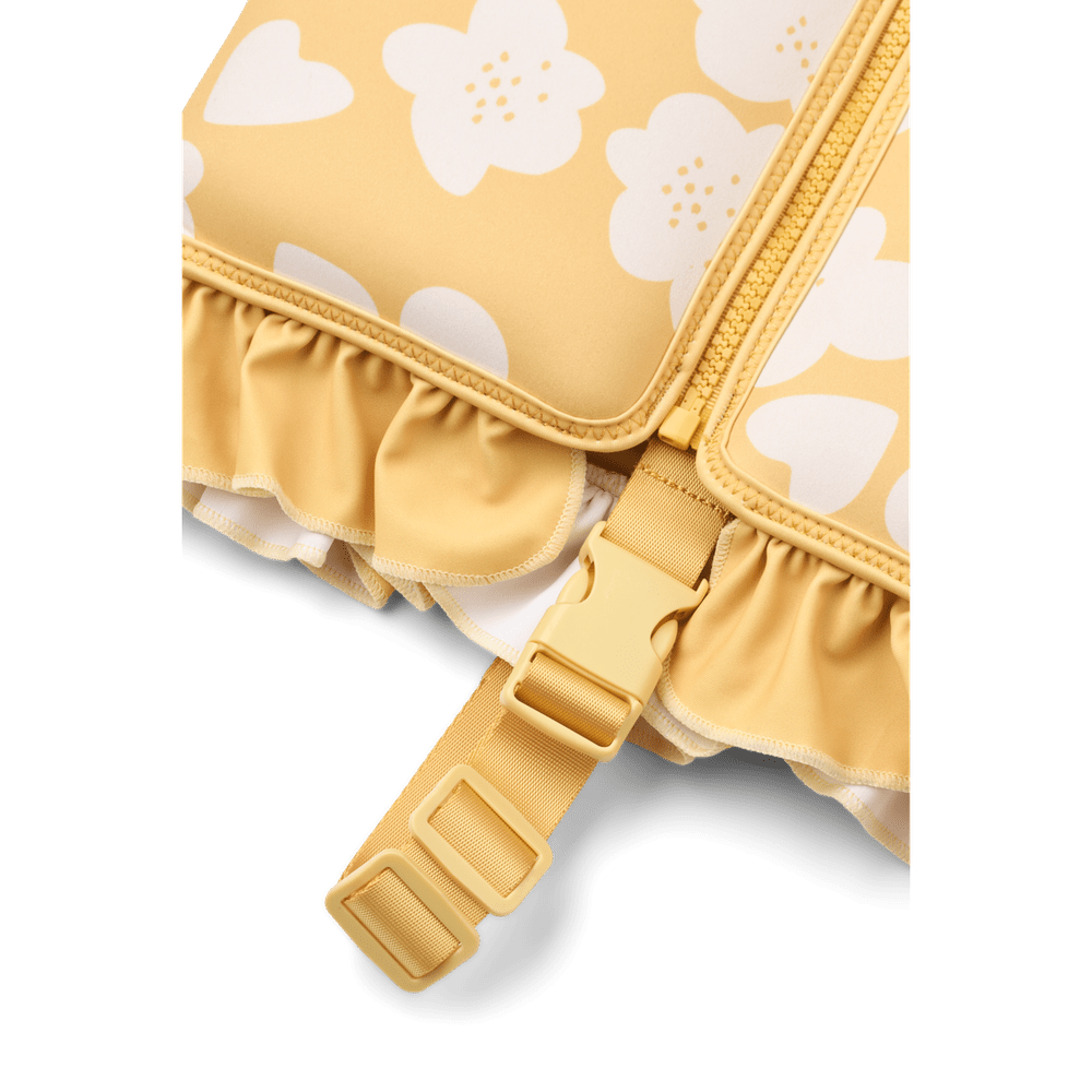 Liewood Dove Zwemvest Voor Kinderen Met Ruches - Flower / Lemon Yellow