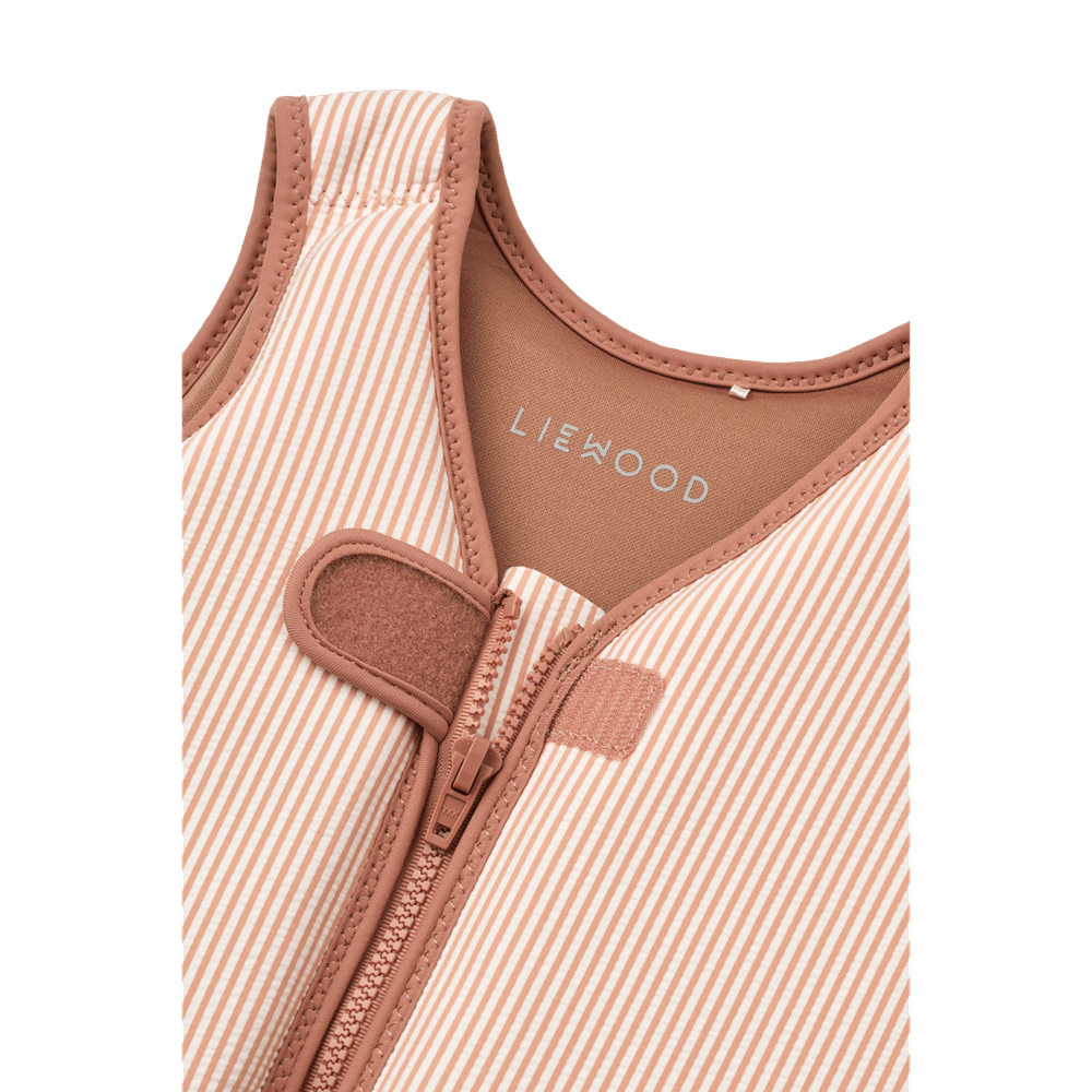 Liewood Dove Seersucker Zwemvest Voor Kinderen - Y/D Stripe Pale Tuscany / Creme De La Creme