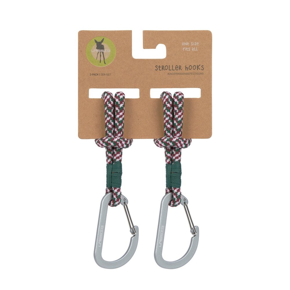 Kopie van Kinderwagenhaak koord 2 St. - Cas Mix Stroller Hooks Cord - Green/Lavender/Deep