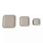 Set Van 3 Siliconen Snackdoosjes - Shell/Beige