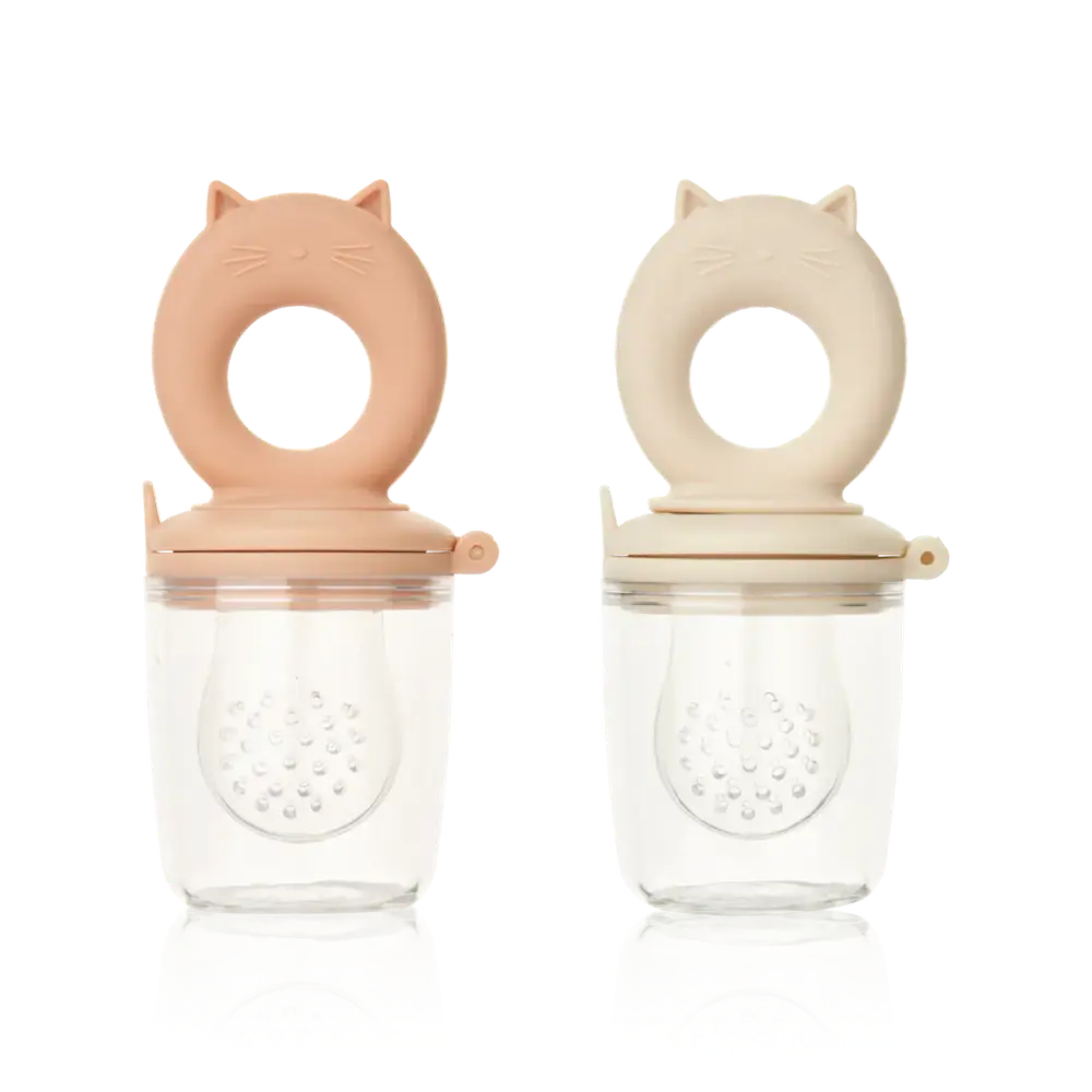 Liewood Miranda Kat Vulbare Bijtspeen - Food Feeder 2-Pack