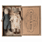 Maileg Grandma And Grandpa Mice In Cigarbox