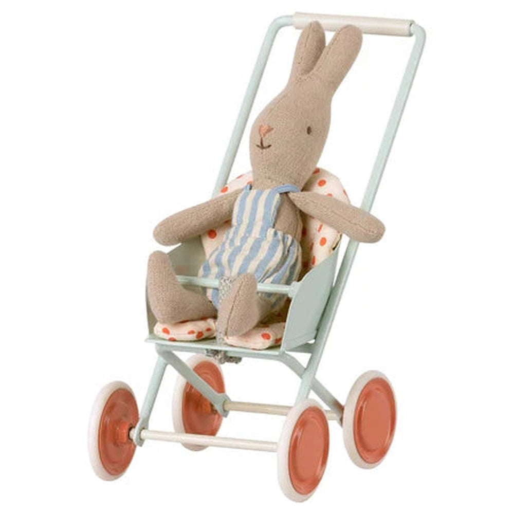 Maileg | Kinderwagen - Sky Blue - Baby Muis