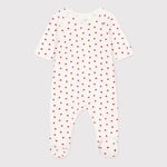 Fluwelen Babypyjama Met Hartjesprint