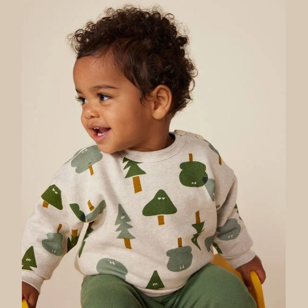 Petit Bateau | Sweatshirt Fleece Baby’s & Kids - Happy Trees