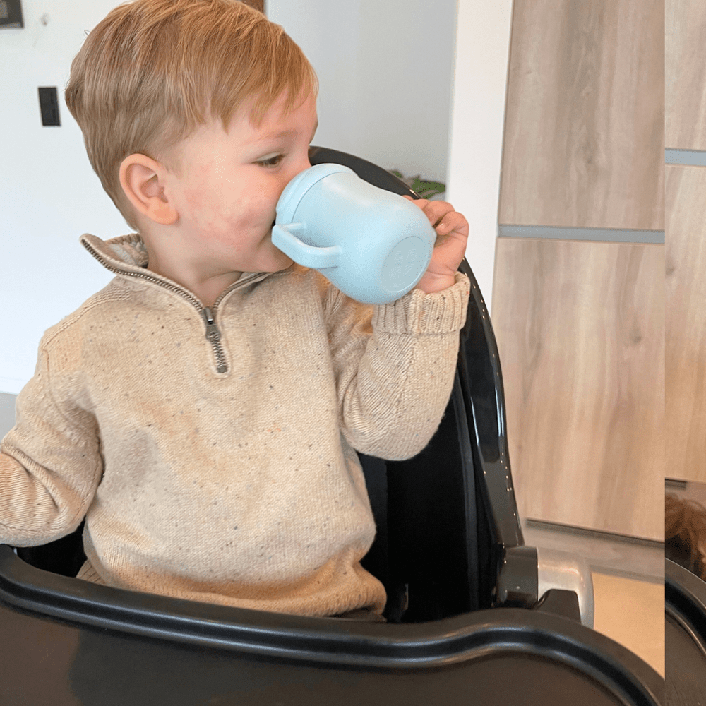 Pinnawala drinkbeker met rietje l Beige