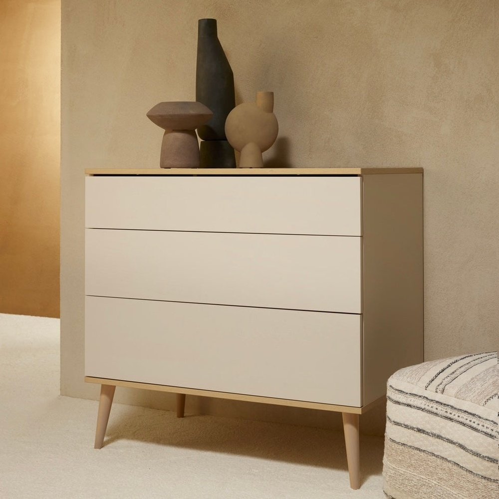 QUAX FLOW CLAY & OAK COMMODE