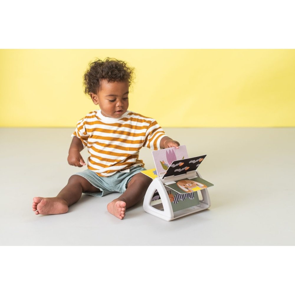 Tummy time spinning book