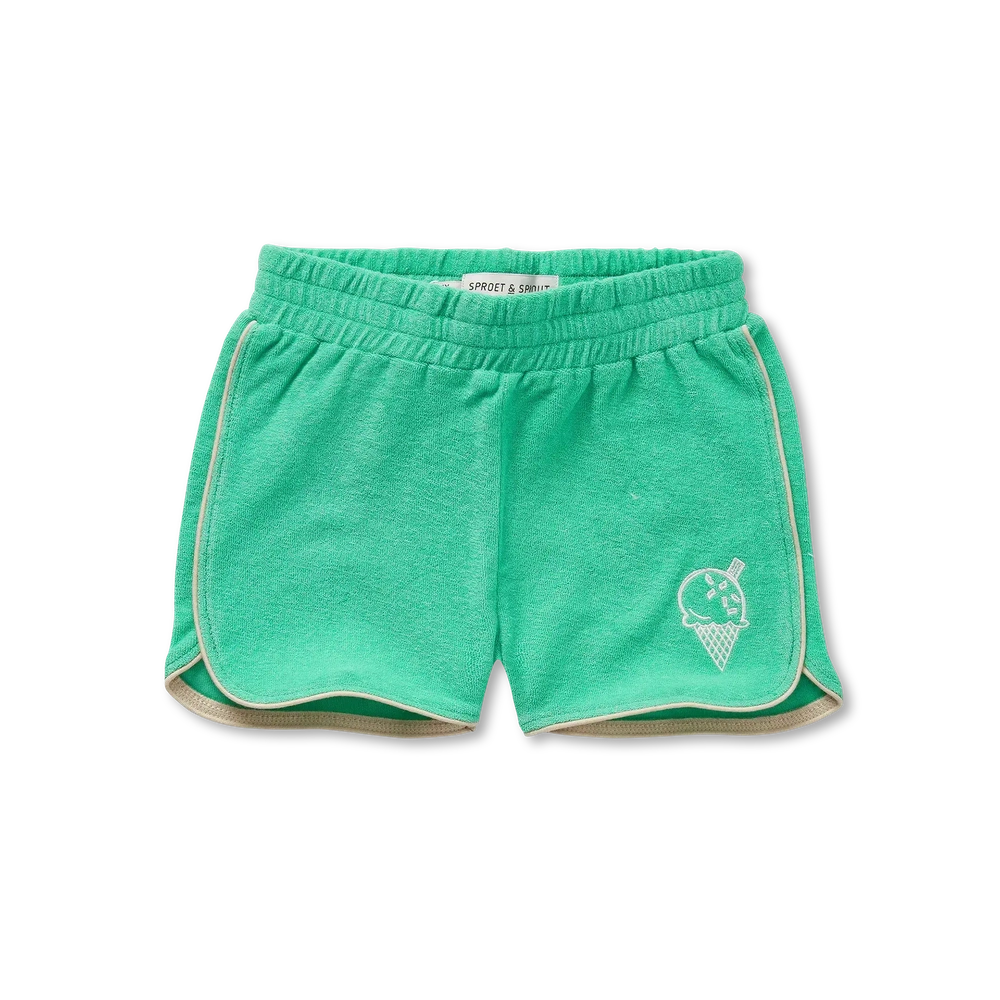Sproet en Sprout Terry Sportshorts Groen