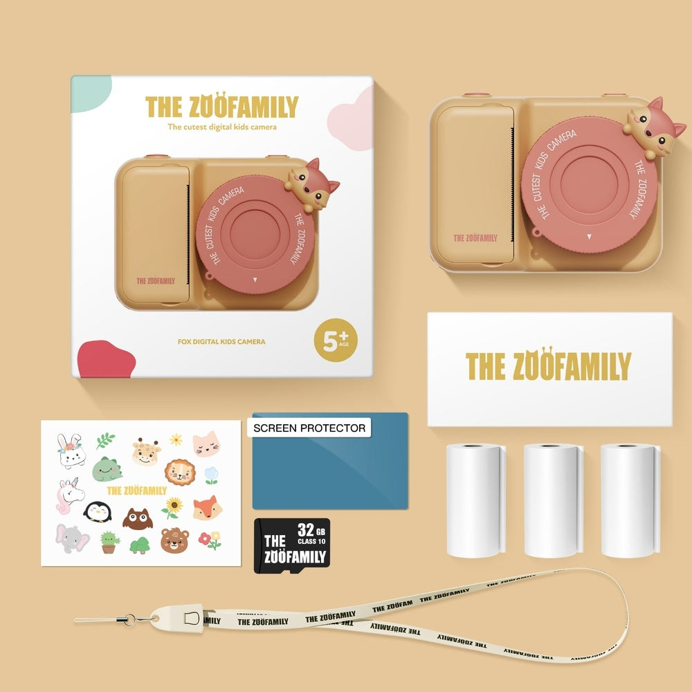 The Zoofamily Zoo Print - Fox | Kindercamera Met Instant Printing