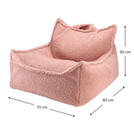 WigiWama Beanbag Chair zitzak - Guava Pink