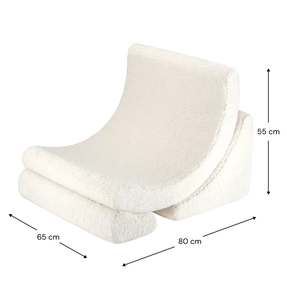 Wigiwama Ligzetel - Moon Chair - Cream White