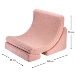 Wigiwama Ligzetel - Moon Chair - Guava Pink