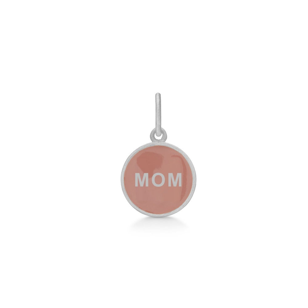 Lisberg Jewellery Ketting Hangertje - MOM Rosa / Zilver