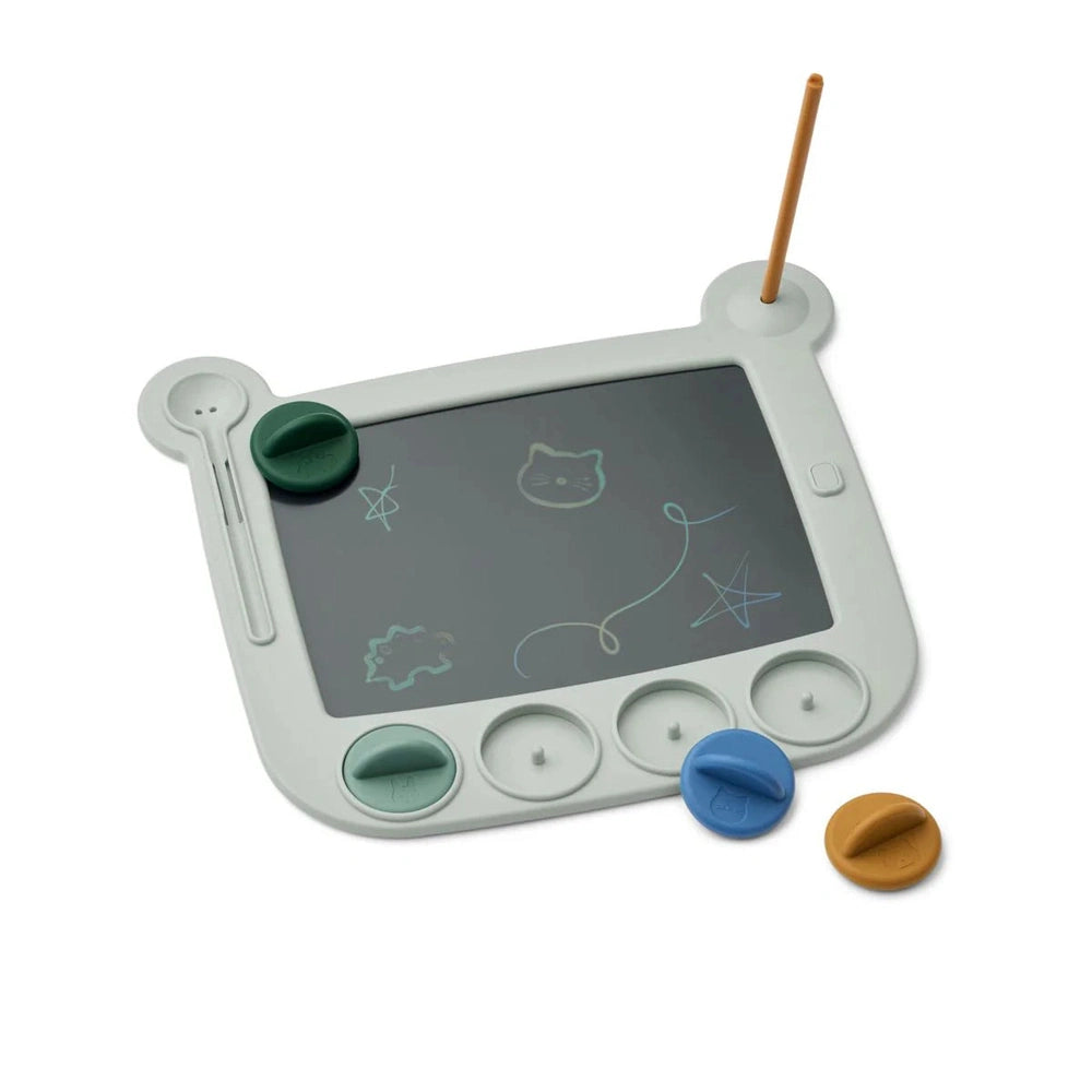 Liewood Venzora LCD Tekenbord Met Stempels - Dove Blue Multimix