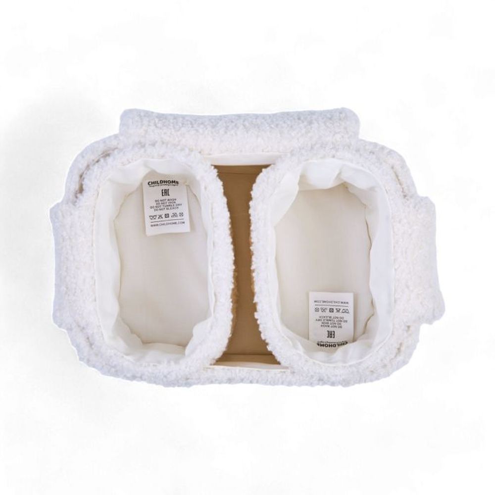 Childhome Set Van 3 Hangmandjes - 21X14X10cm + 14X10X10cm - Teddy Ecru