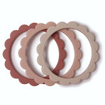 Mushie Bijtring Armband - Rose/Blush/Sand