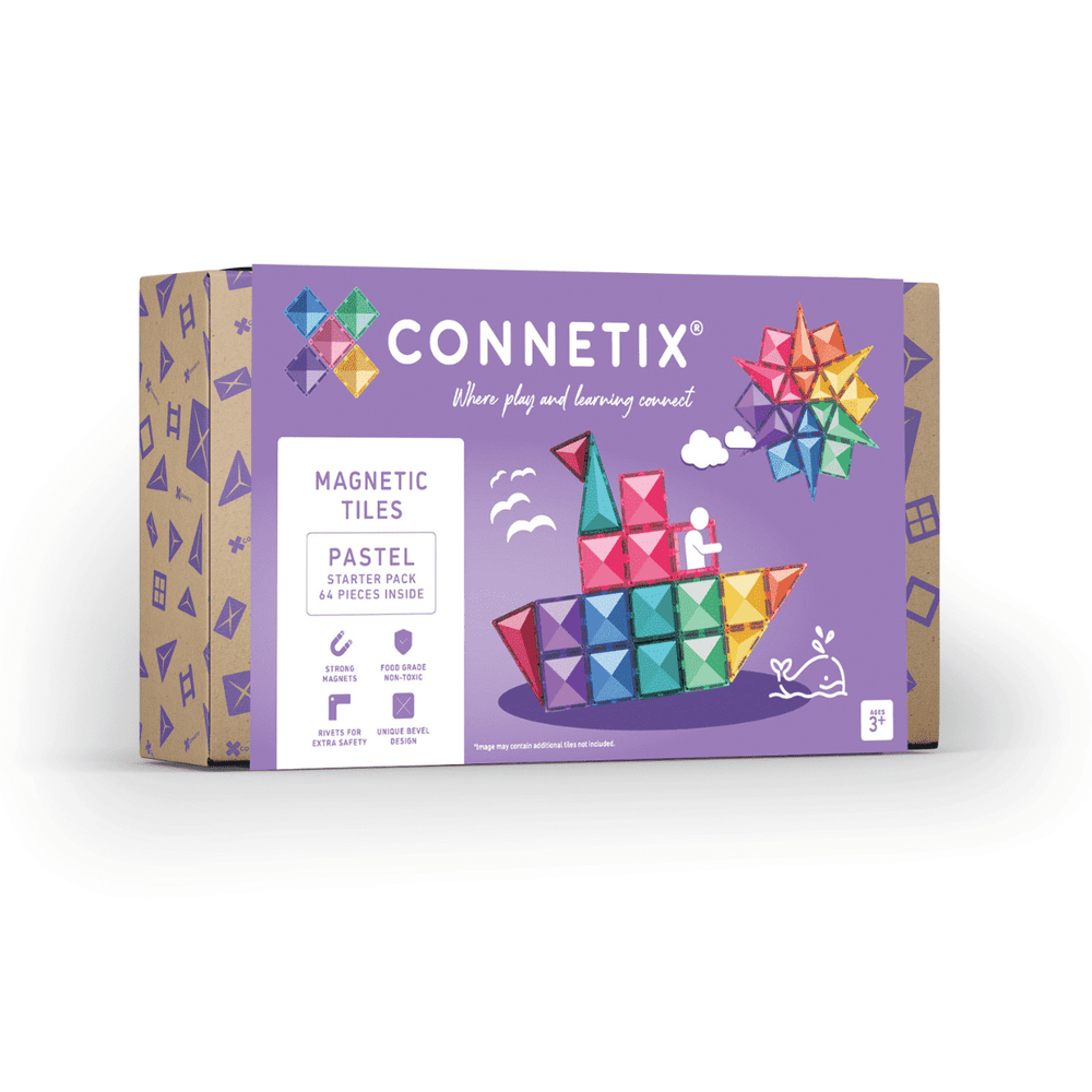 Connetix Rainbow Starter Pack Pastel | 64 Onderdelen