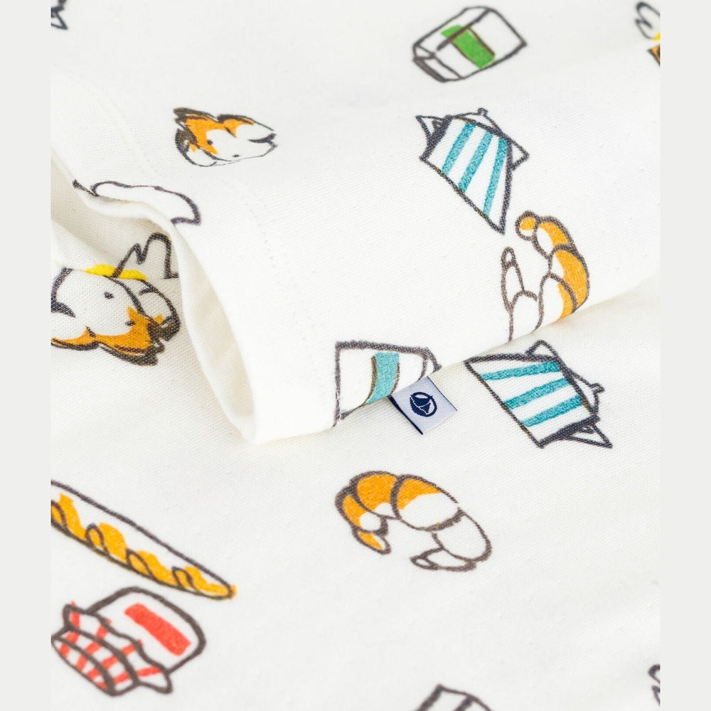 Petit Bateau Kinderpyjama In Tubic Met Ontbijtprint