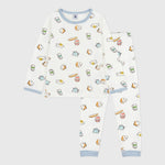 Petit Bateau Kinderpyjama In Tubic Met Ontbijtprint