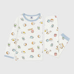 Petit Bateau Kinderpyjama In Tubic Met Ontbijtprint