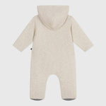 Petit Bateau Effen Gewatteerd Babypakje Met Capuchon En Voetjes