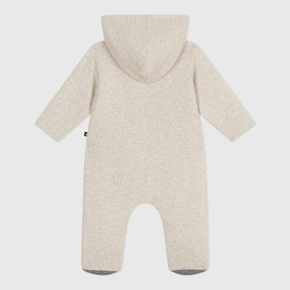 Petit Bateau Effen Gewatteerd Babypakje Met Capuchon En Voetjes