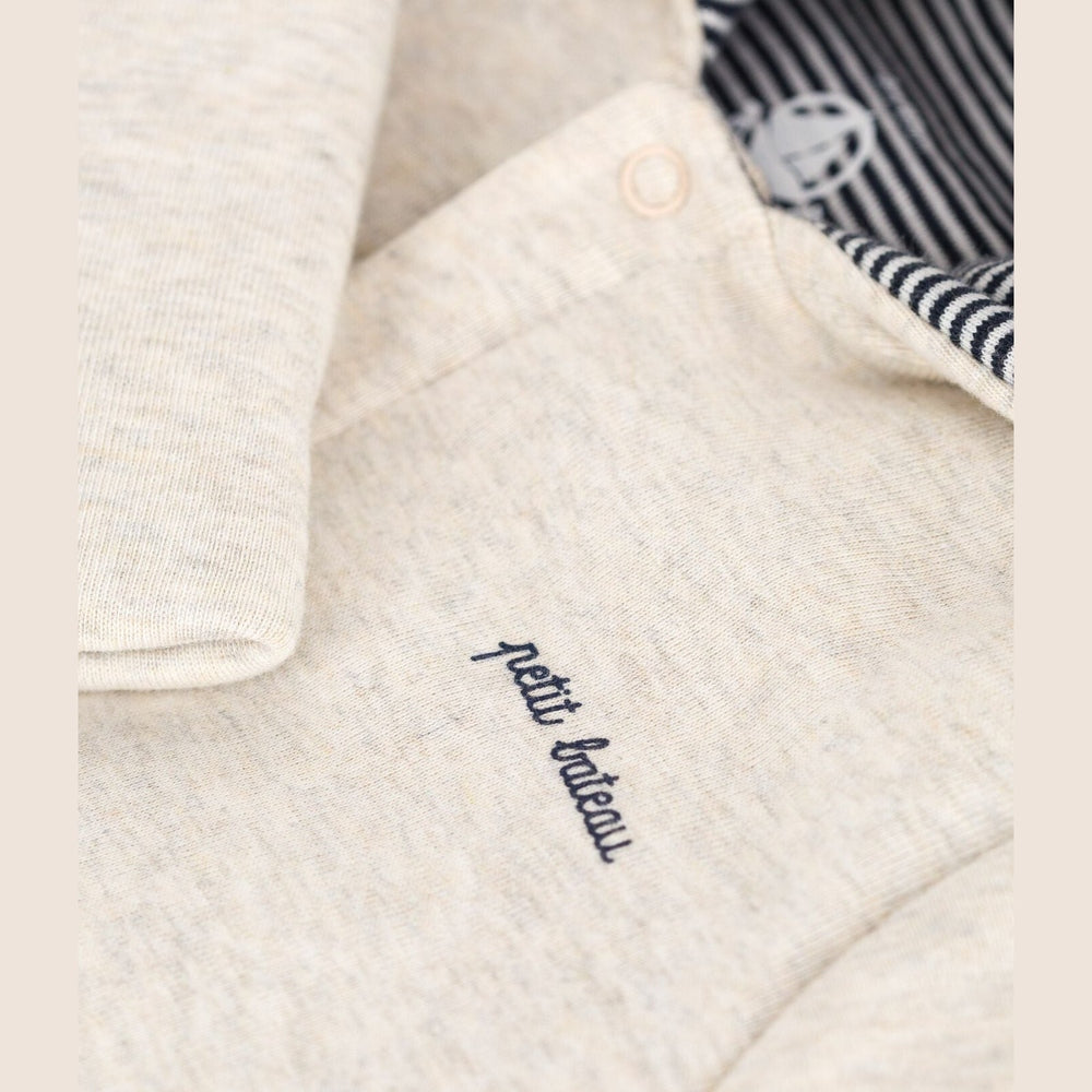 Petit Bateau Effen Gewatteerd Babypakje Met Capuchon En Voetjes