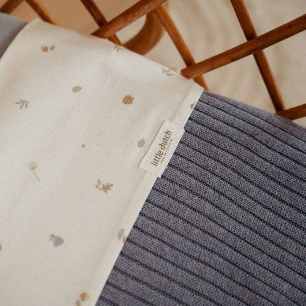 Little Dutch Wiegdeken Pure Denim Blue