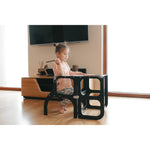Ette Tete Step N' SIT Montessori Leertoren / Verhoogje - Black / Silver