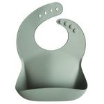 Mushie Silicone Slabbetje - Cambridge Blue