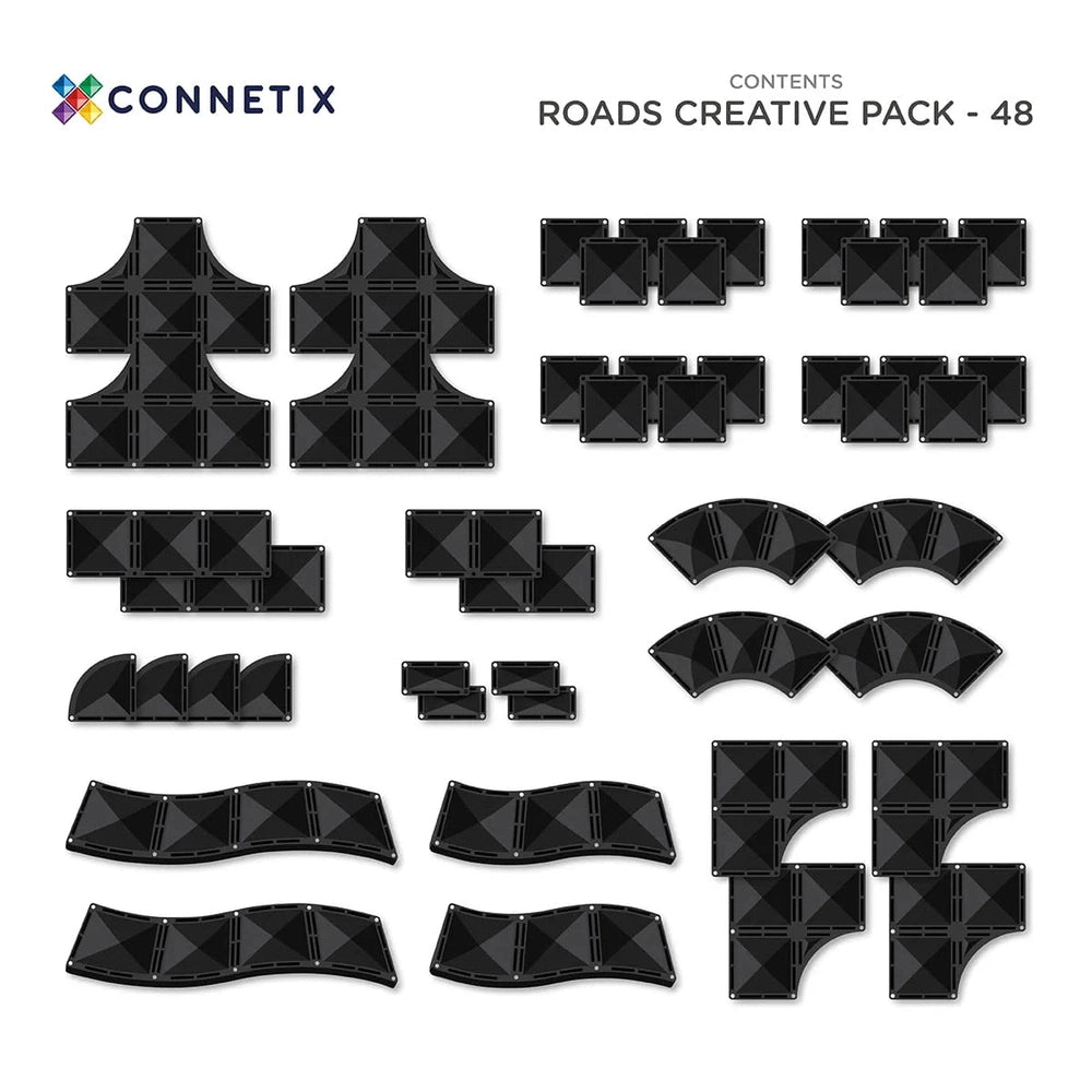 Connetix Creative Roads Pack | 48 Onderdelen