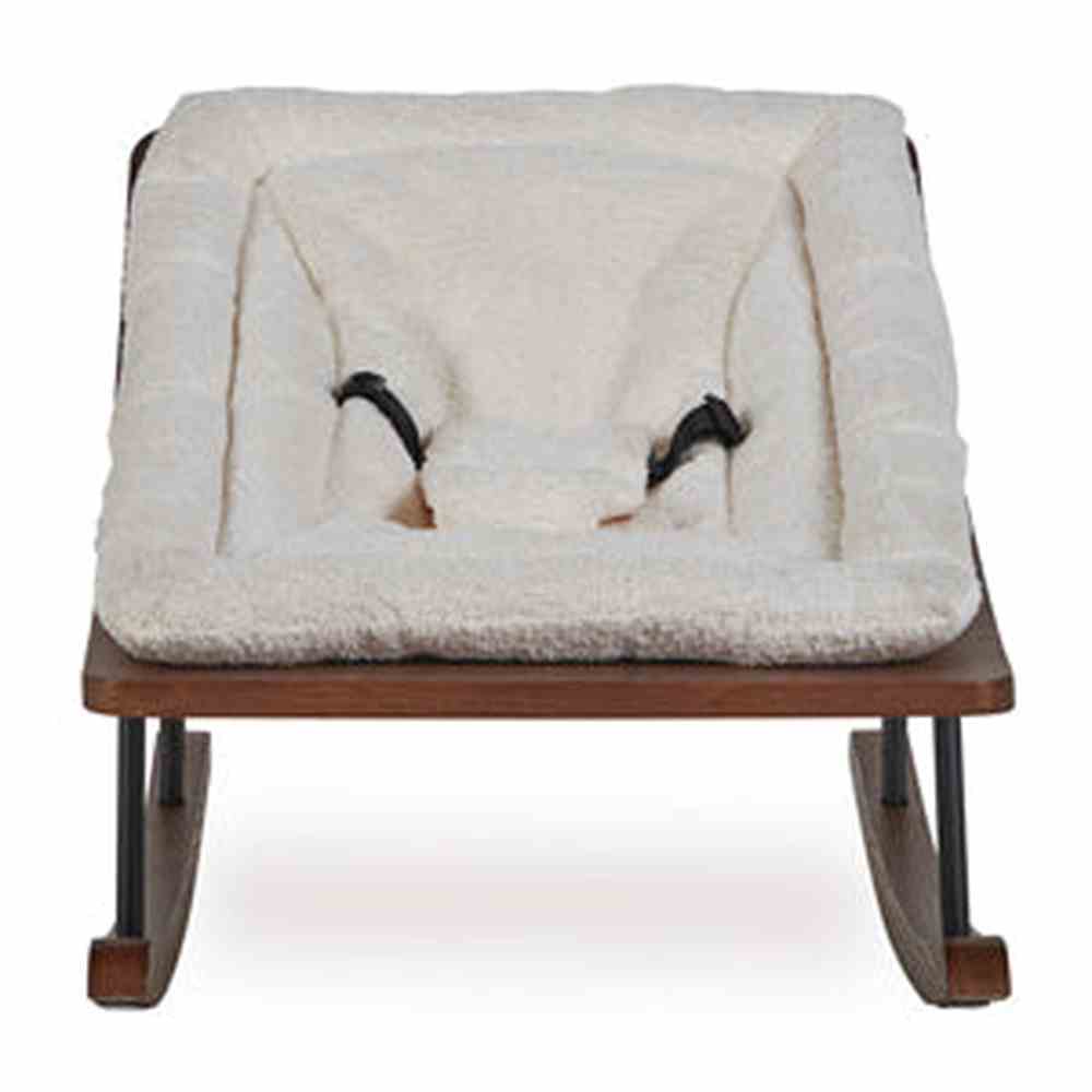 Quax Wipstoeltje - Rocking Baby Bouncer - Cream Donker Onderstel