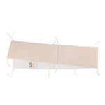 PARKOMRANDING 35X340 CM - JERSEY MELANGE BEIGE / MOUSSELINE TEDDY