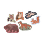 SET VAN 7 PUZZELS - NOORDSE DIEREN