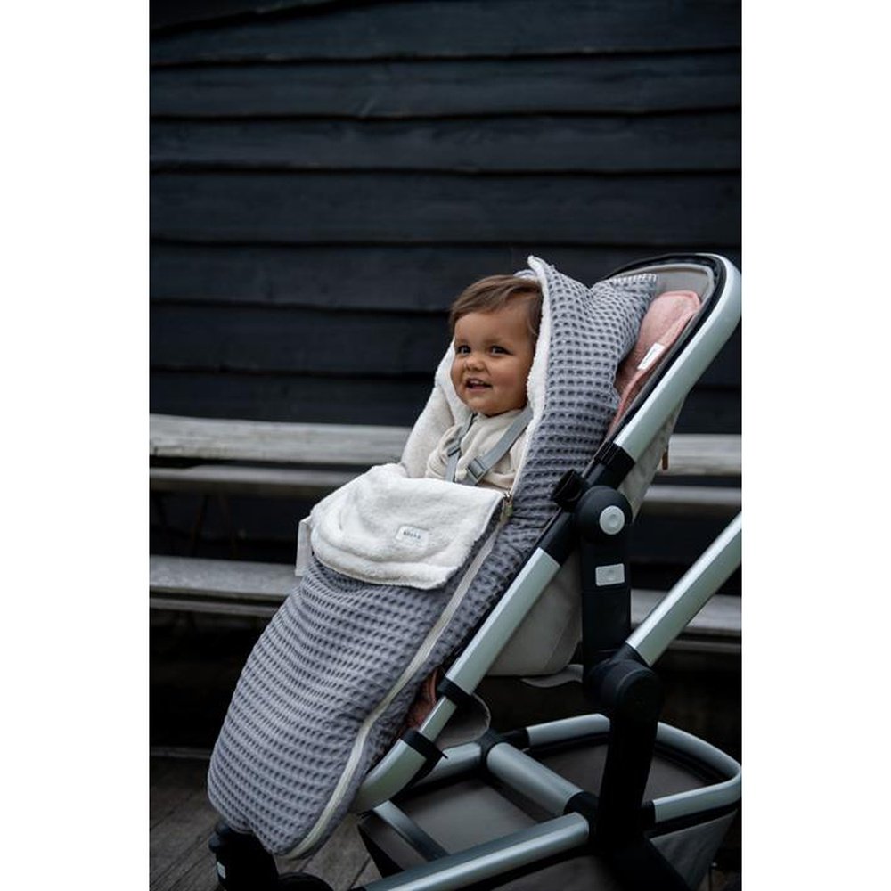 BUGGY VOETENZAK WAFEL/TEDDY OSLO STEEL GREY/PEBBLE