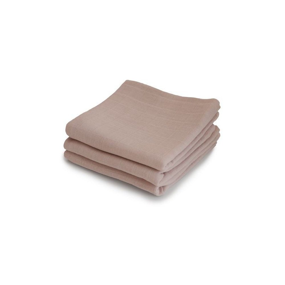 MUSHIE MUSLIN CLOTH 3 PACK - NATURAL