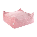 Pink Mousse Square Ottoman