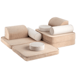 Zetel Set - Brown Sugar Settee